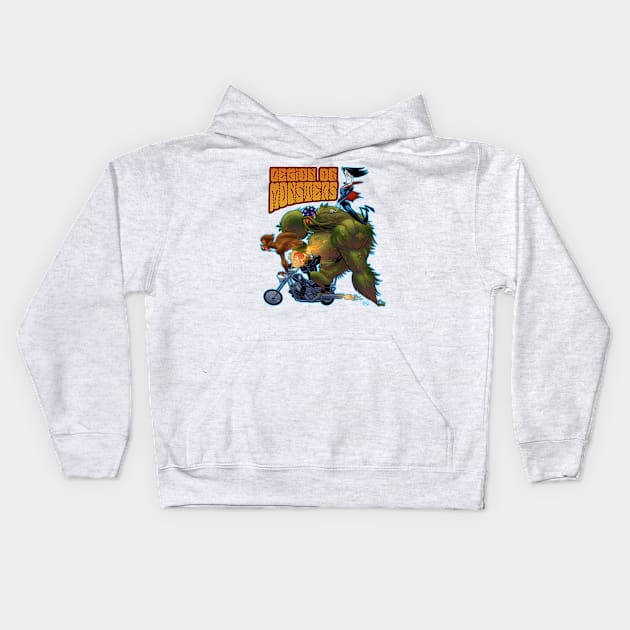 Legion of Monsters Kids Hoodie by TomMcWeeney